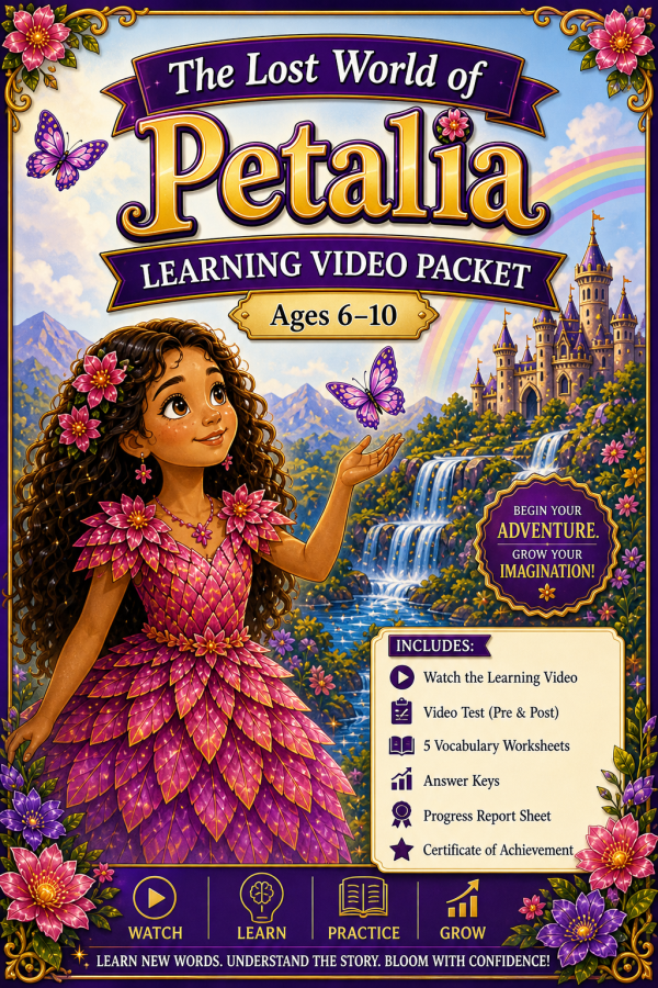 Petalia Video Test Part 1 & Learning Packet