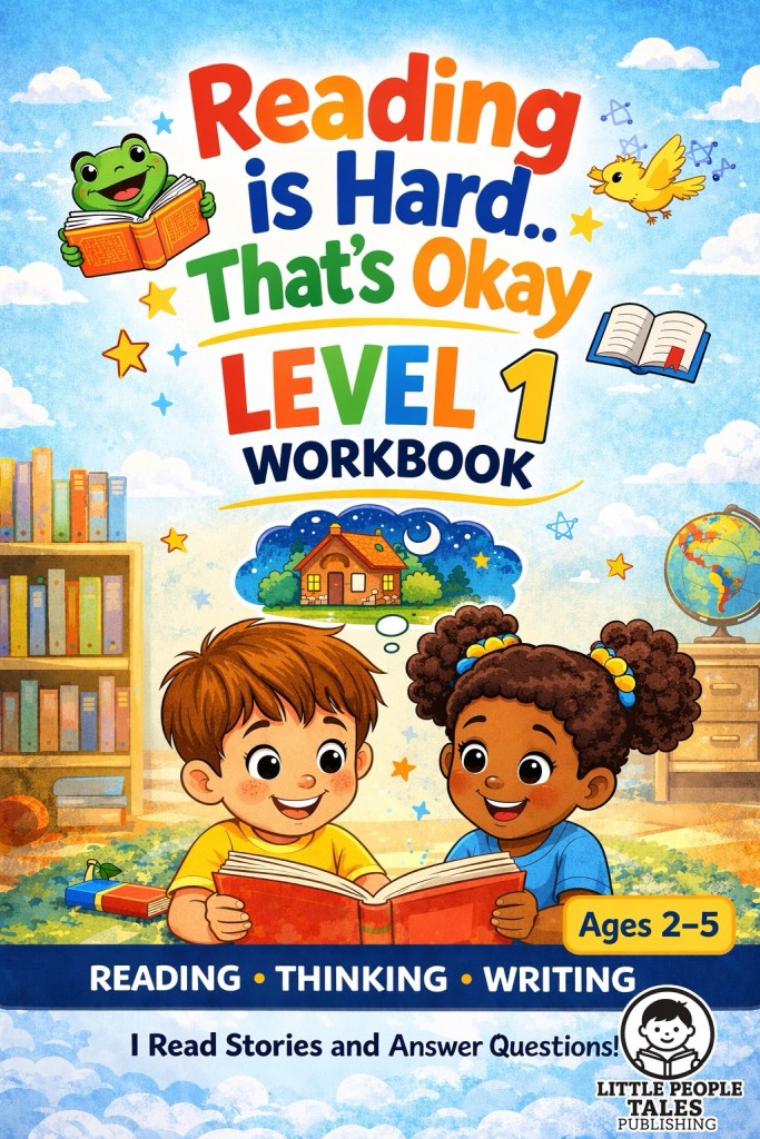 Reading is Hard …That’s Okay Learning Packet and Book Level 1 ages 2-5